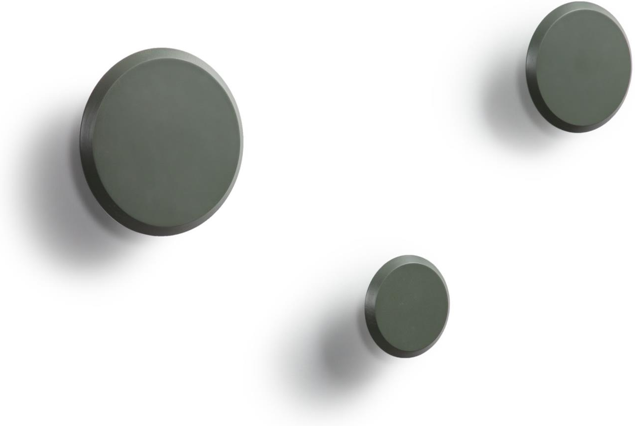 Væghængt Knagerække Kave Home Nadua   Kroge Massivt Bøgetræ Grøn Nordisk Design