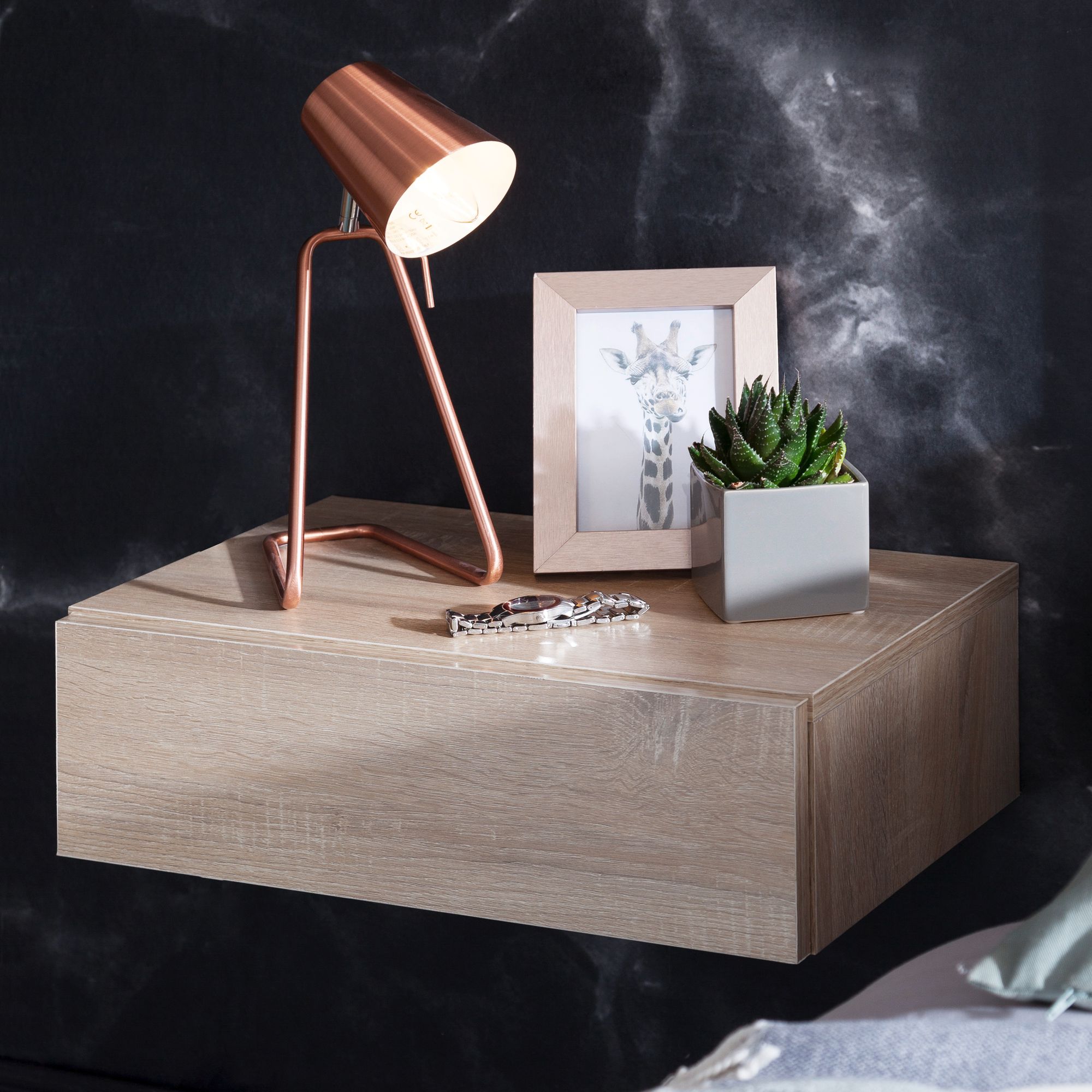 Væghængt Natbord   Tidløst Design