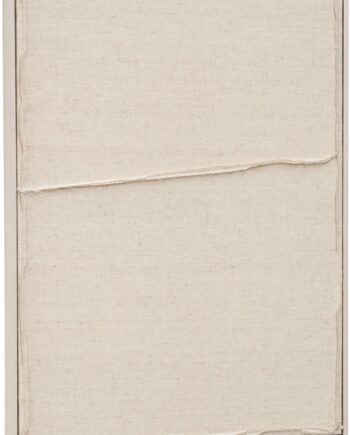 Vægkunst   Ramme Kave Home Maha Deio 72x52 Cm Beige   Minimalistisk Lærred   Fyrretræ Vægdekoration
