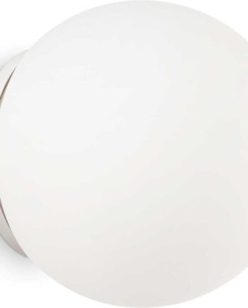 Væglampe Ideal Lux Mapa Bianco ø30 Cm Hvid Glas