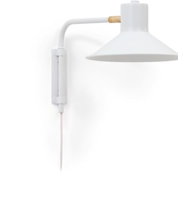 Væglampe Kave Home Plass Justerbar Hvid Pulverlakeret Stål 24ã 36 Cm Nordisk Design