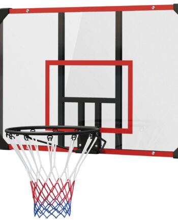 Vægmonteret Basketballkurv  Indendørs Udendørs  Robust Pc-bagplade  Nylonnet  Stålring  113   61   73 Cm