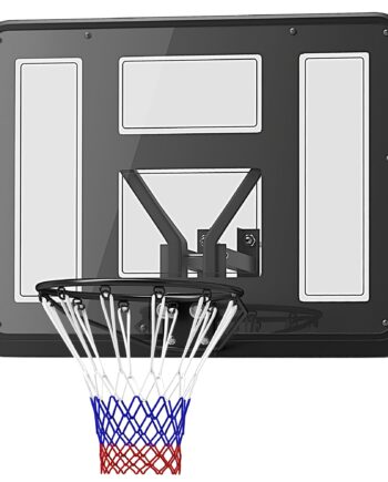 Vægmonteret Basketballkurv  Rivefast Net  Vejrbestandig  Holdbar  Til Indendørs Og Udendørs Brug  Sort