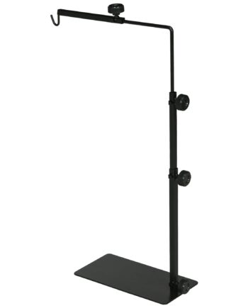 Varmelampestativ Til Terrarier  Højdejusterbar  40x15x95cm  Sort