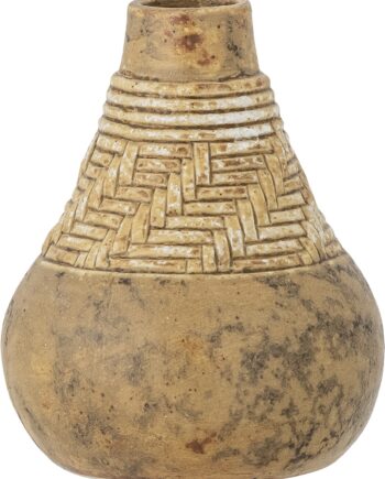 Vase Bloomingville Eslin Stentøj Brun ø9 5ã H12 Cm Rustik Naturstil
