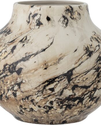 Vase Bloomingville Janka   Håndlavet Stentøj ø23     H21   Cm Brun Dekorationsvase