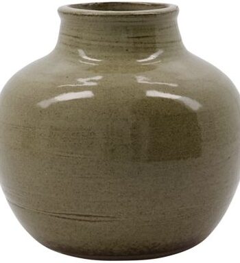 Vase House Doctor Aju Stentøj Grøn ø15     H14   Cm