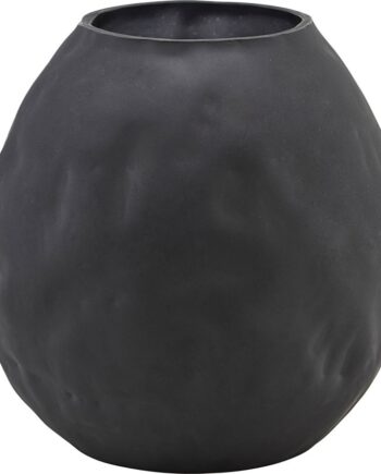 Vase House Doctor Groove Sort Glas ø7     H14 Cm
