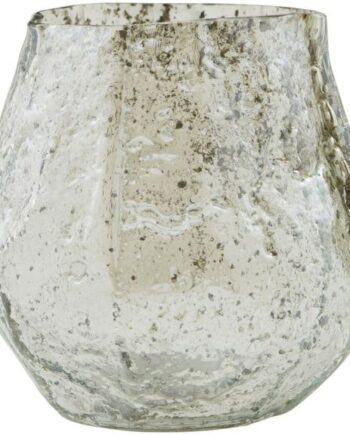 Vase House Doctor Moun Grøn Glasvase ø9   H9   Cm Asymmetrisk Design