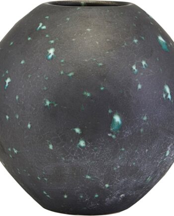 Vase House Doctor Planet Mørkegrå Stentøj ø21   H21 Cm