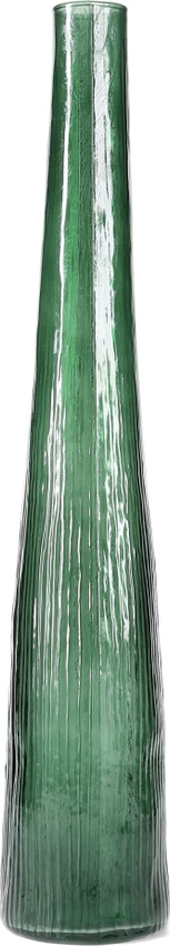 Vase Collection Twig Aflang Mørkegrøn Glasvase H50 Cm Struktureret Finish