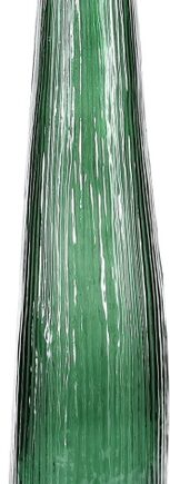 Vase     Collection Twig  Grøn Struktureret Glas H40 Cm  Genbrugsglas