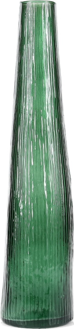 Vase Collection Twig Grøn Struktureret Glas H40 Cm Genbrugsglas