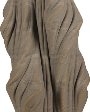 Vase     Collection Vea Skulpturel Dekorationsvase   Brun Stentøj H37 Cm