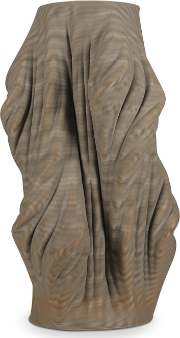 Vase Collection Vea Skulpturel Dekorationsvase Brun Stentøj H37 Cm