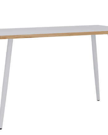 Vcm Nordic Salia Skrivebord  Rektangulær Hvid Melamin  Natur Træ  Metal  110x50