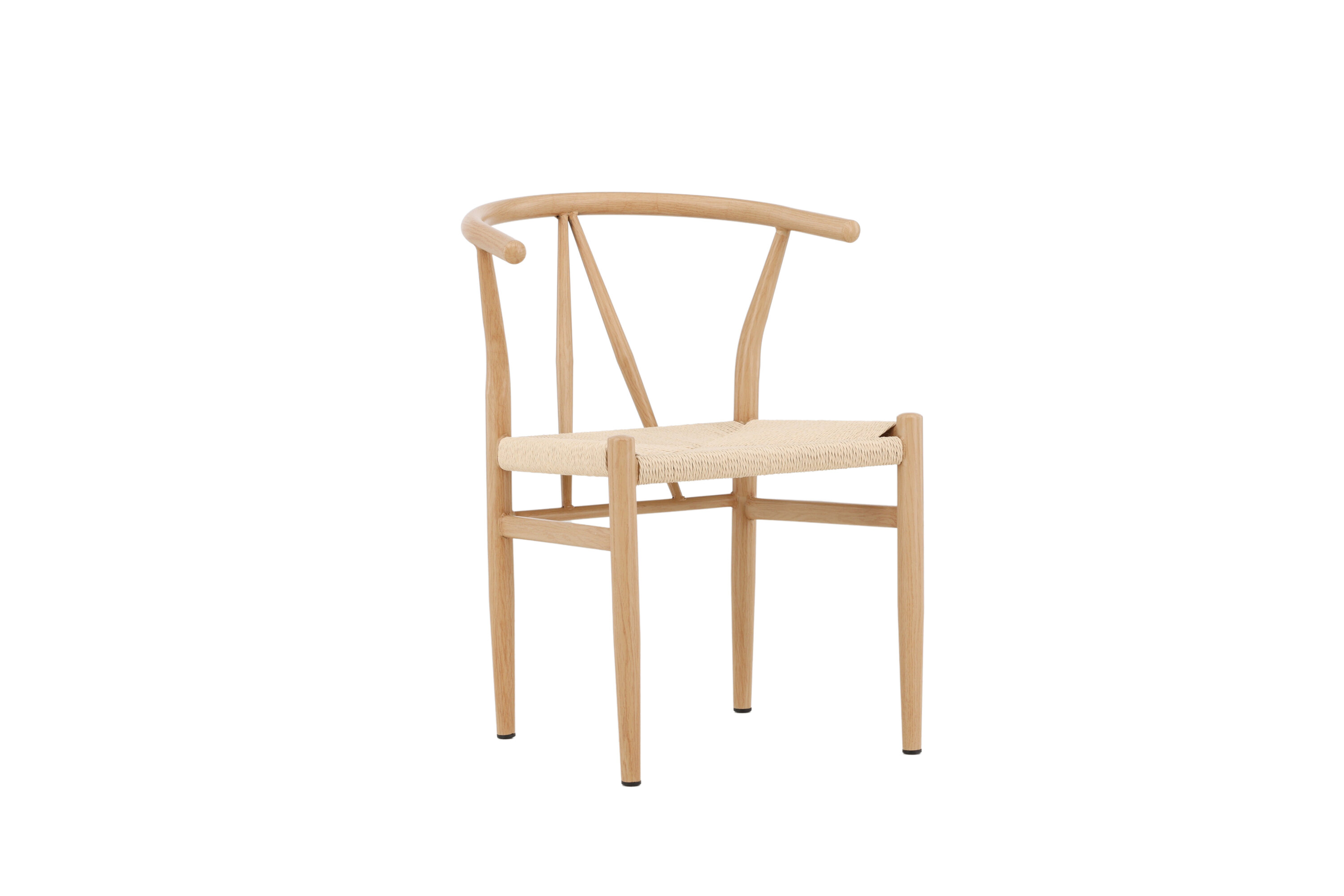 Venture Design Alfons Spisebordsstol     Armlæn Beige Rattan Og Natur Stål