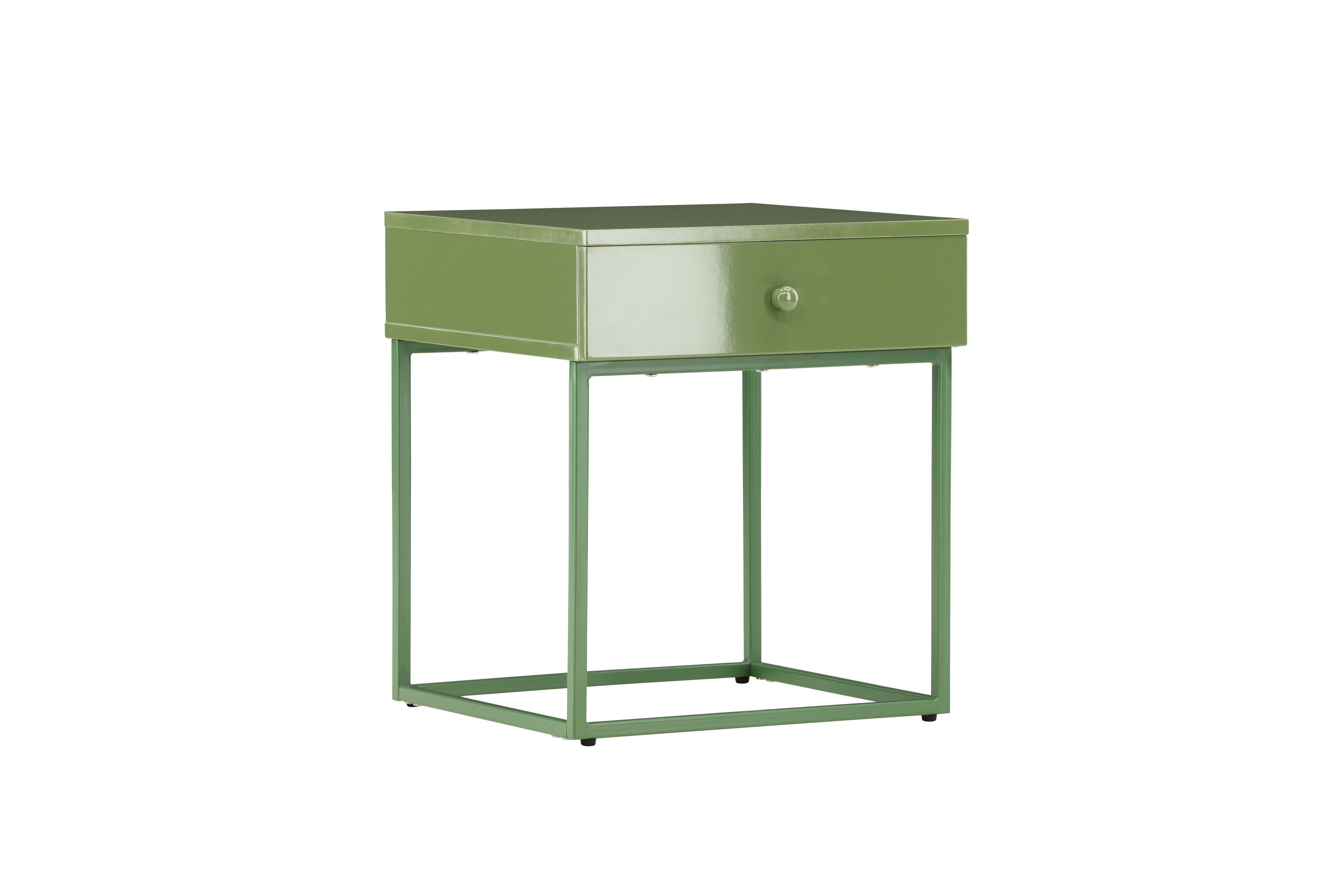 Venture Design Bakal Natbord       Skuffe Grøn Mdf Og Grøn Stål  41x41