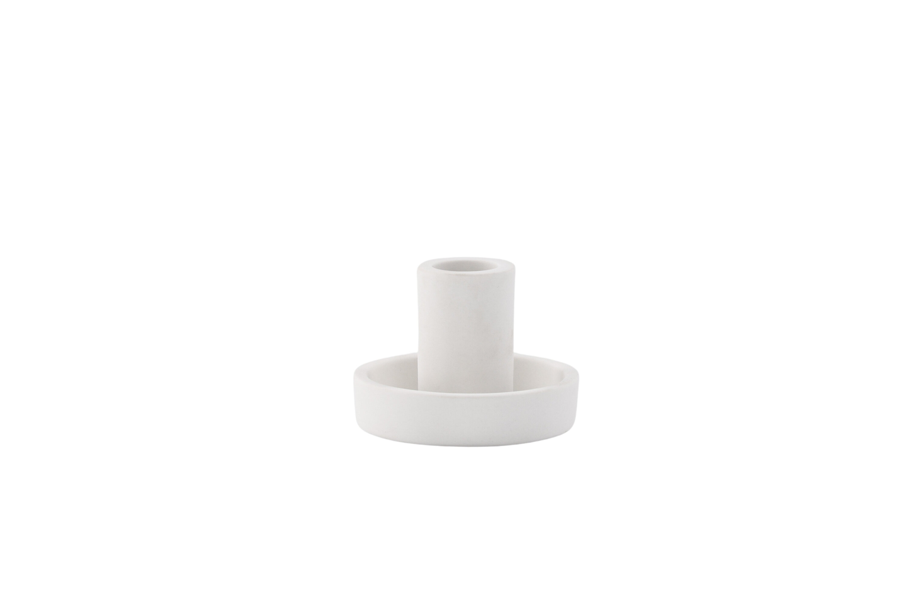 Venture Design Ceco Lysestage  Rund Hvid Colour Clay  B11xh6