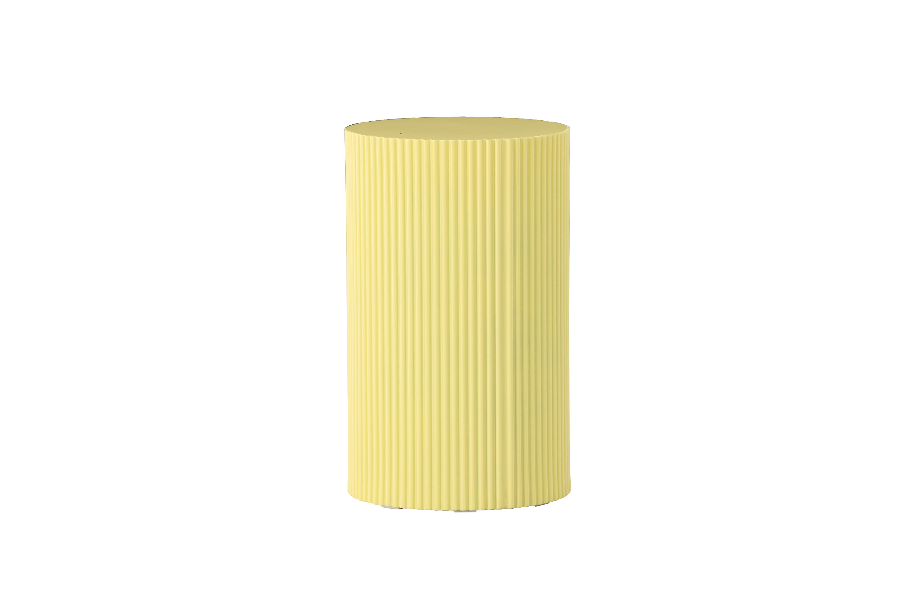 Venture Design Lenox Sidebord  Rund Lysegul Mdf  ø30