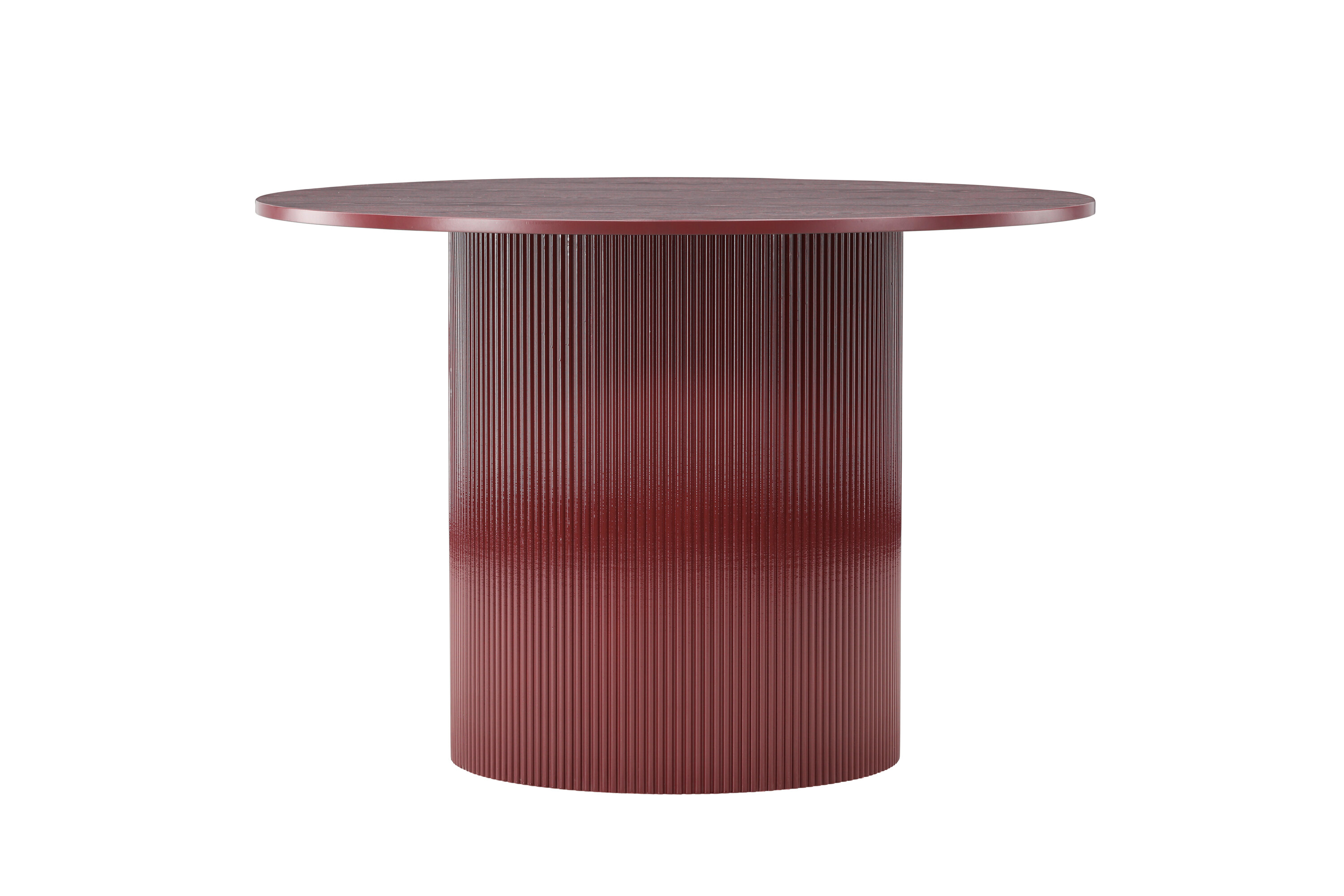 Venture Design Lenox Spisebord  Rund Bordeauxrød Finér Mdf  ø110