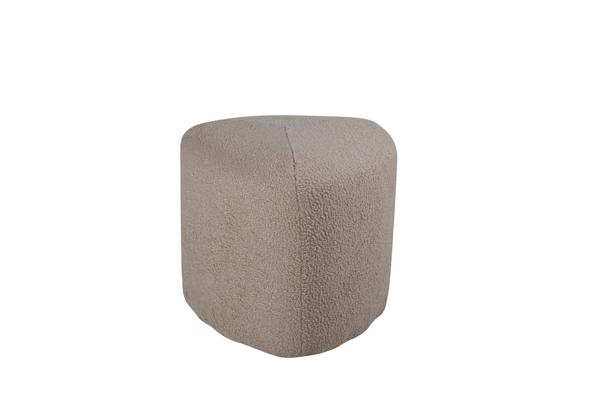 Venture Design Peg Puf  Trekantet Beige Bamsestof Polyester