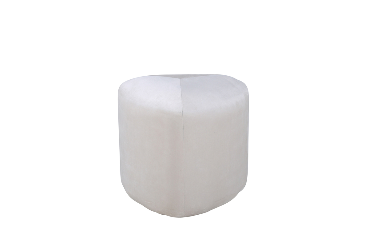 Venture Design Peg Puf  Trekantet Beige Fløjl