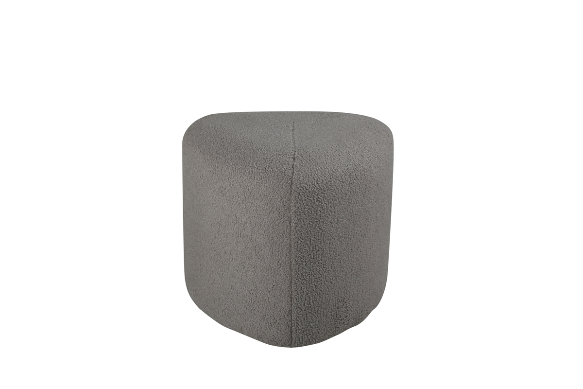 Venture Design Peg Puf  Trekantet Grå Bamsestof Polyester