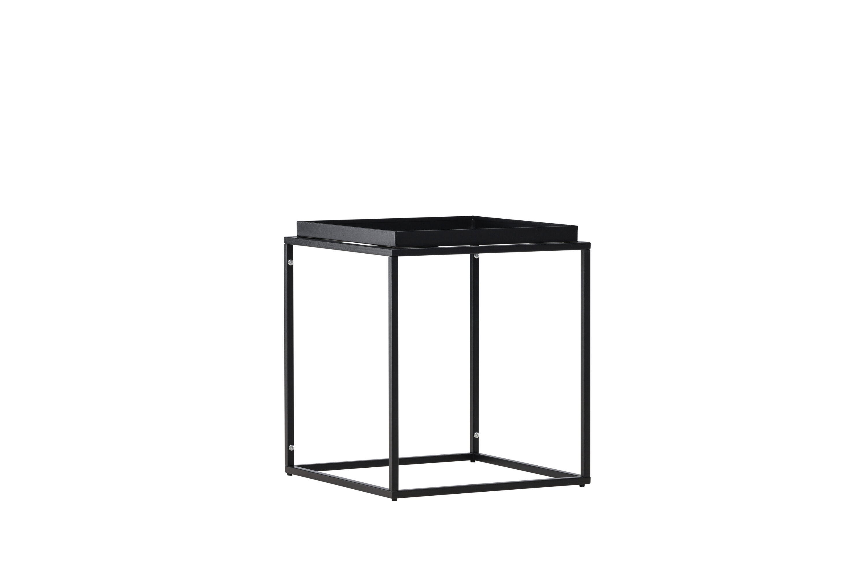 Venture Design Porto Alegre Sidebord  Kvadratisk Sort Stål  45x45