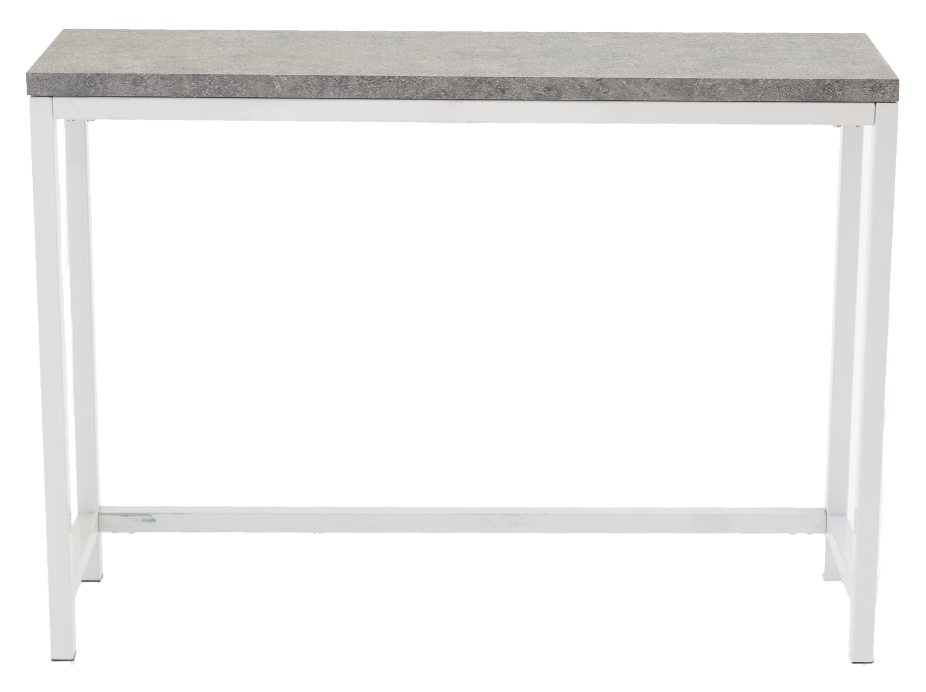 Venture Design Rise Sidebord  Rektangulær Betongrå Papirlaminat Og Hvid Stål  110x30
