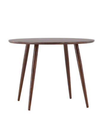 Venture Design Sanford Spisebord  Rund Mørkebrun Mdf Og Stål  ø100
