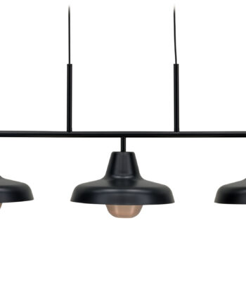 Venture Design Stöten Loftlampe Mat Sort Og Kobber Finish Metal