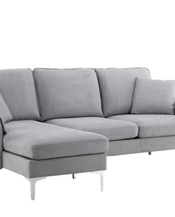 Venture Design Toulouse   Pers  Sofa     Chaiselong Grå Stof Og Metal