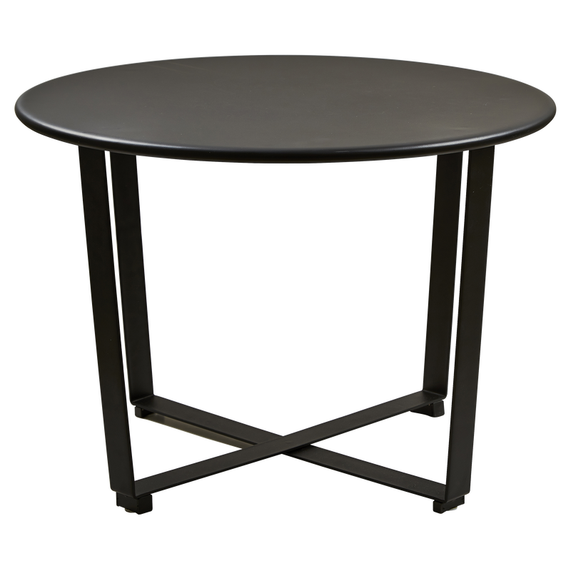 Villa Collection Wismar Sofabord  Rund Sort Metal  ø61