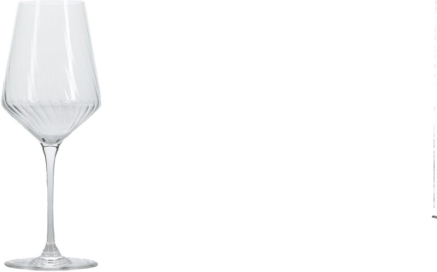 Vinglas Sæt Stk Collection Robi Ribbet Glas 45 Cl H23 Cm Transparent
