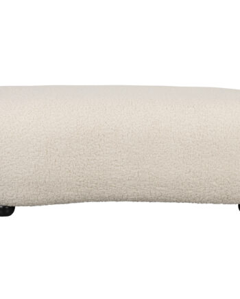 White Label Living Noxx Puf Hvid Polyester Og Mdf  120x46