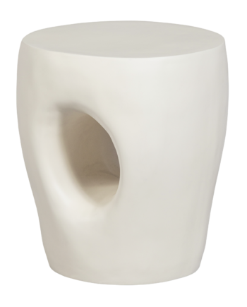Woood Mica Udendørs Sidebord  Rund Natur Fiberforstærket Polymer  ø40