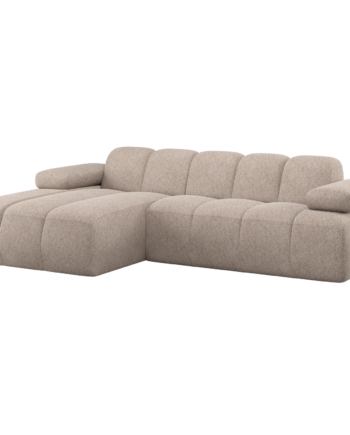 Woood Mojo Sofa     Chaiselong  Venstre Mørk Sand Uld