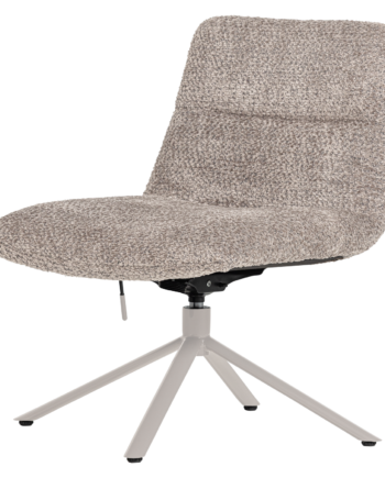 Woood Soren Drejestol  Justerbar Uldgrå Polyester Stof Og Metal