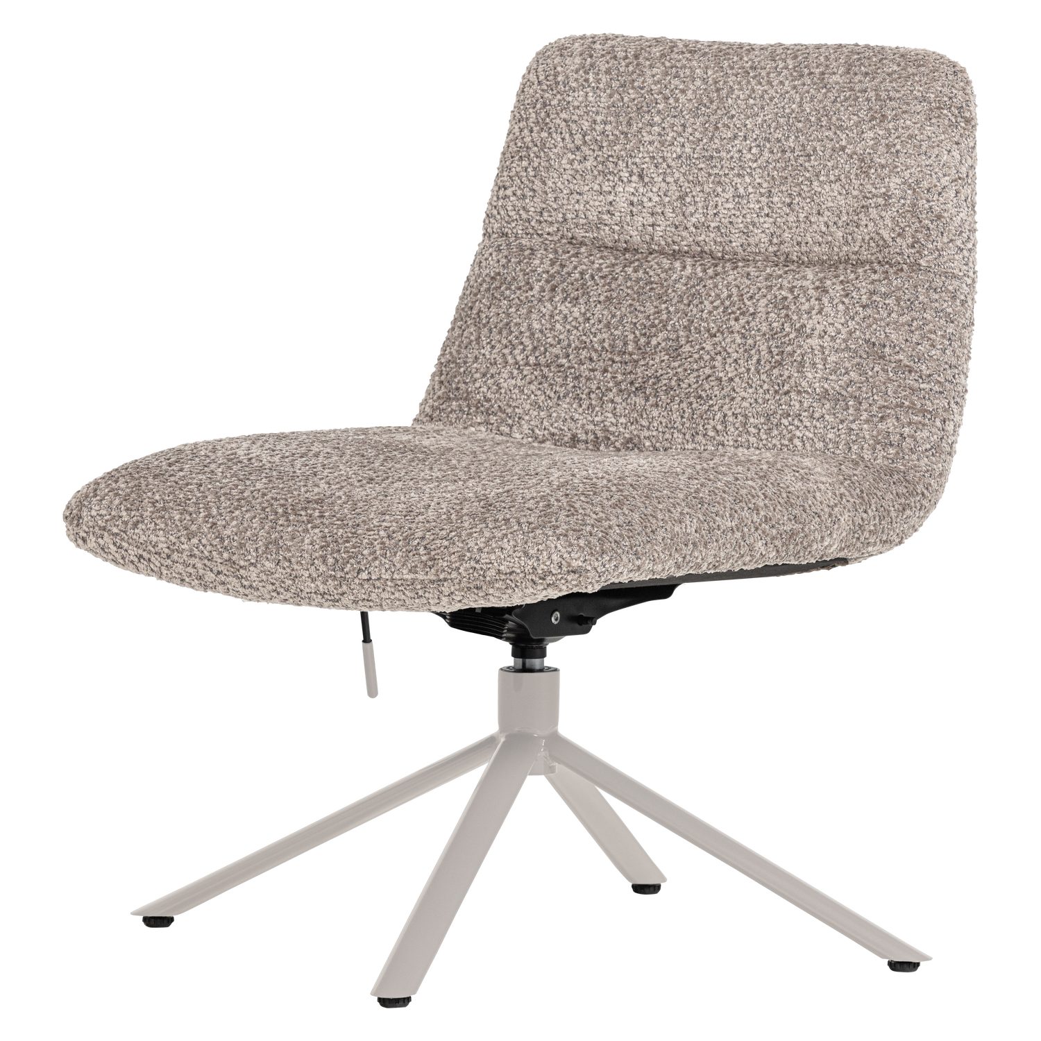 Woood Soren Drejestol  Justerbar Uldgrå Polyester Stof Og Metal