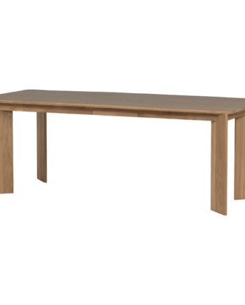 Woood Tablo Spisebord  Rektangulær Afrundet Natur Egetræ  219x99