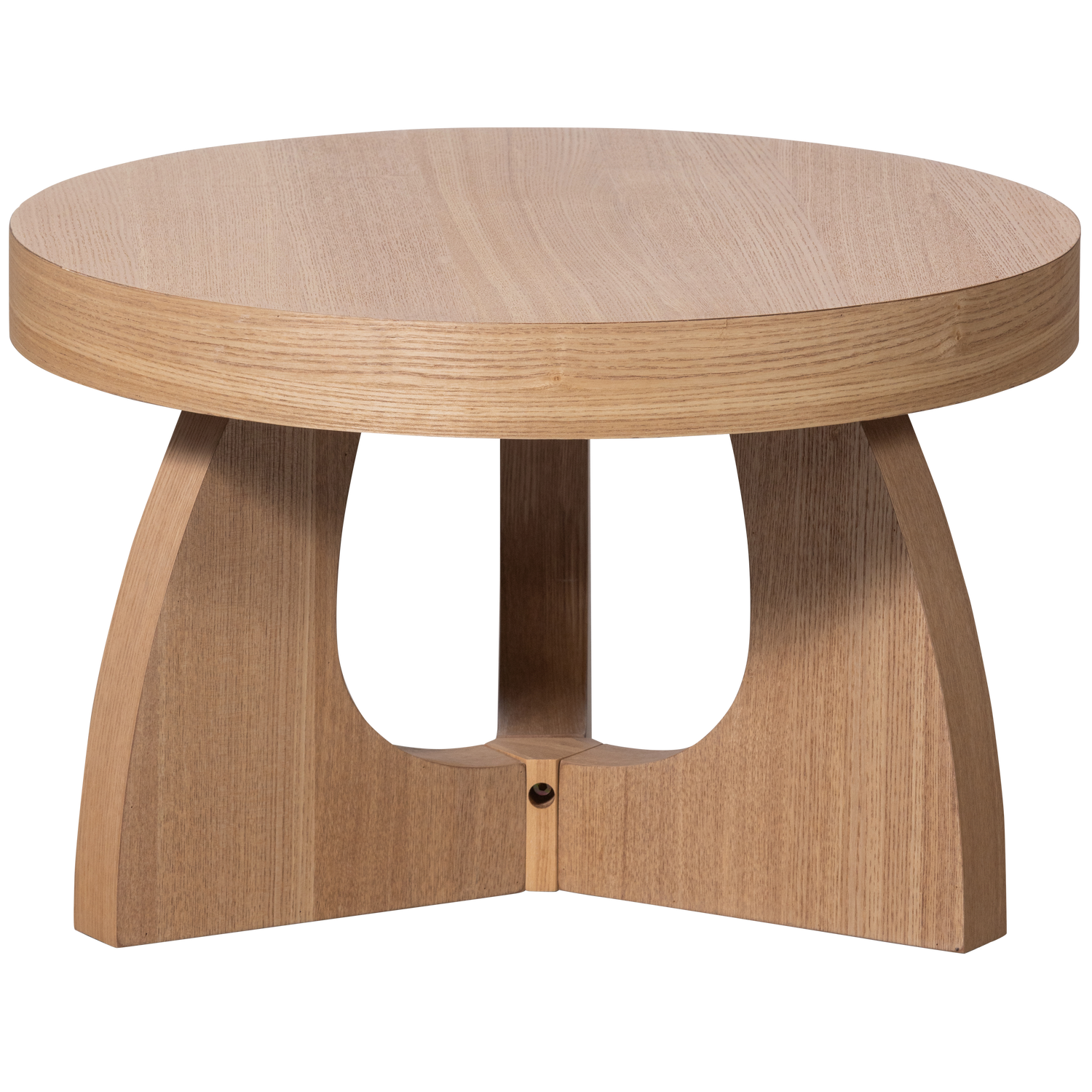 Woood Tala Sidebord  Rund Natur Asketræsfiner  ø55