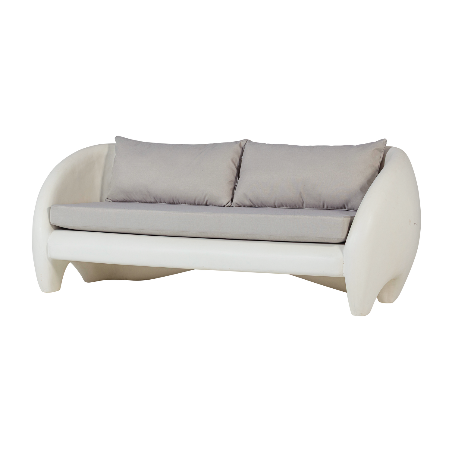 Woood Viale Pers Udendørs Loungesofa Olefin Stof Og Natur Fiberforstærket Polymer