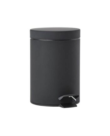 Zone Denmark Solo Pedalspand Dia  17   25 Cm   Liter Black  : Erling Christensen Møbler