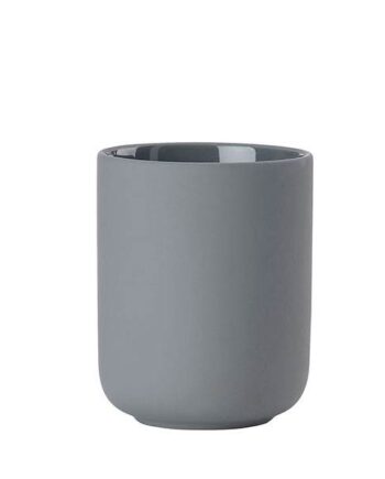 Zone Denmark Ume Tandbørstekrus Dia        10   Cm Grey  : Erling Christensen Møbler