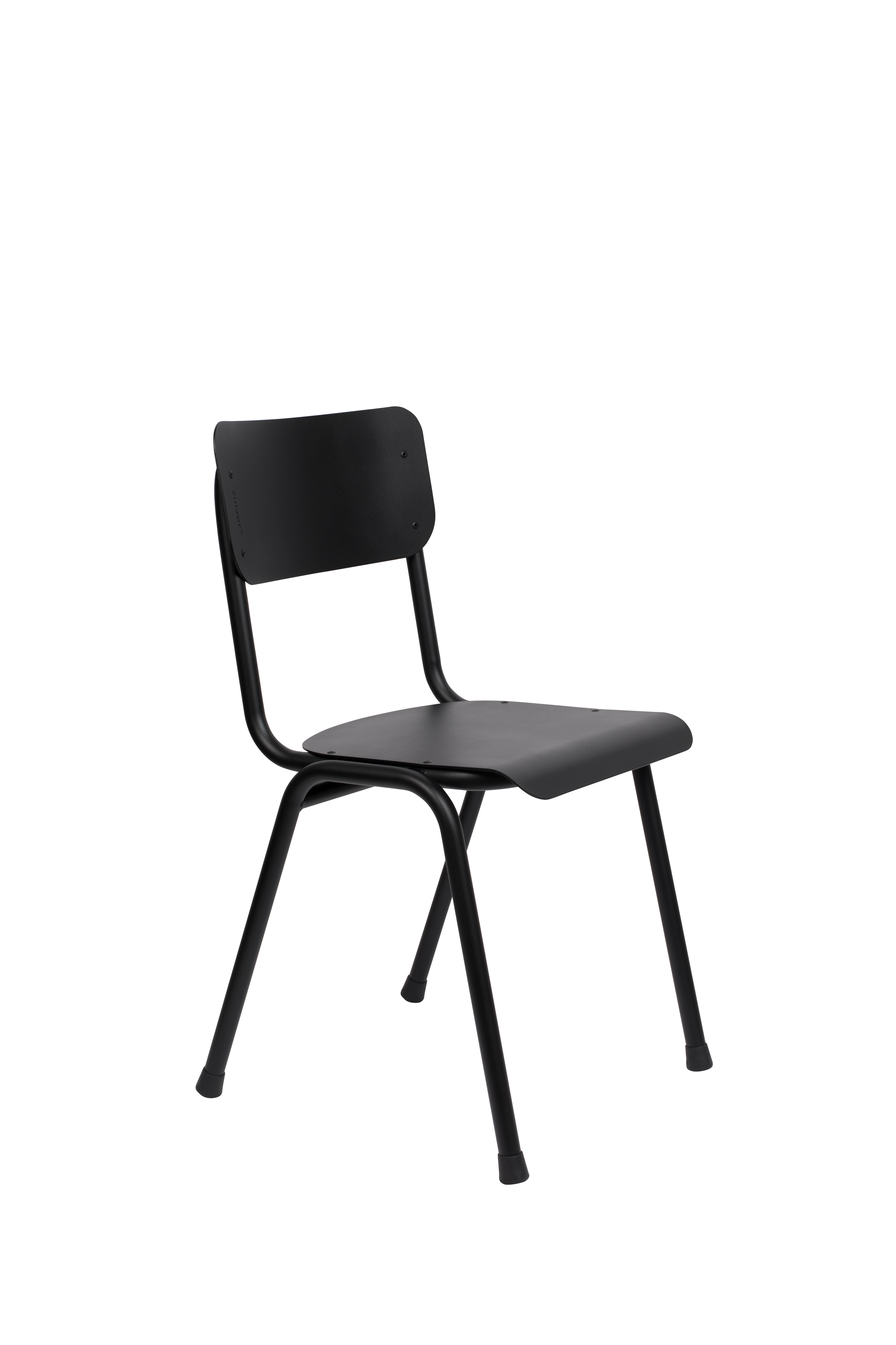 Zuiver Back To School Havestol  Stabelbar Sort Aluminium