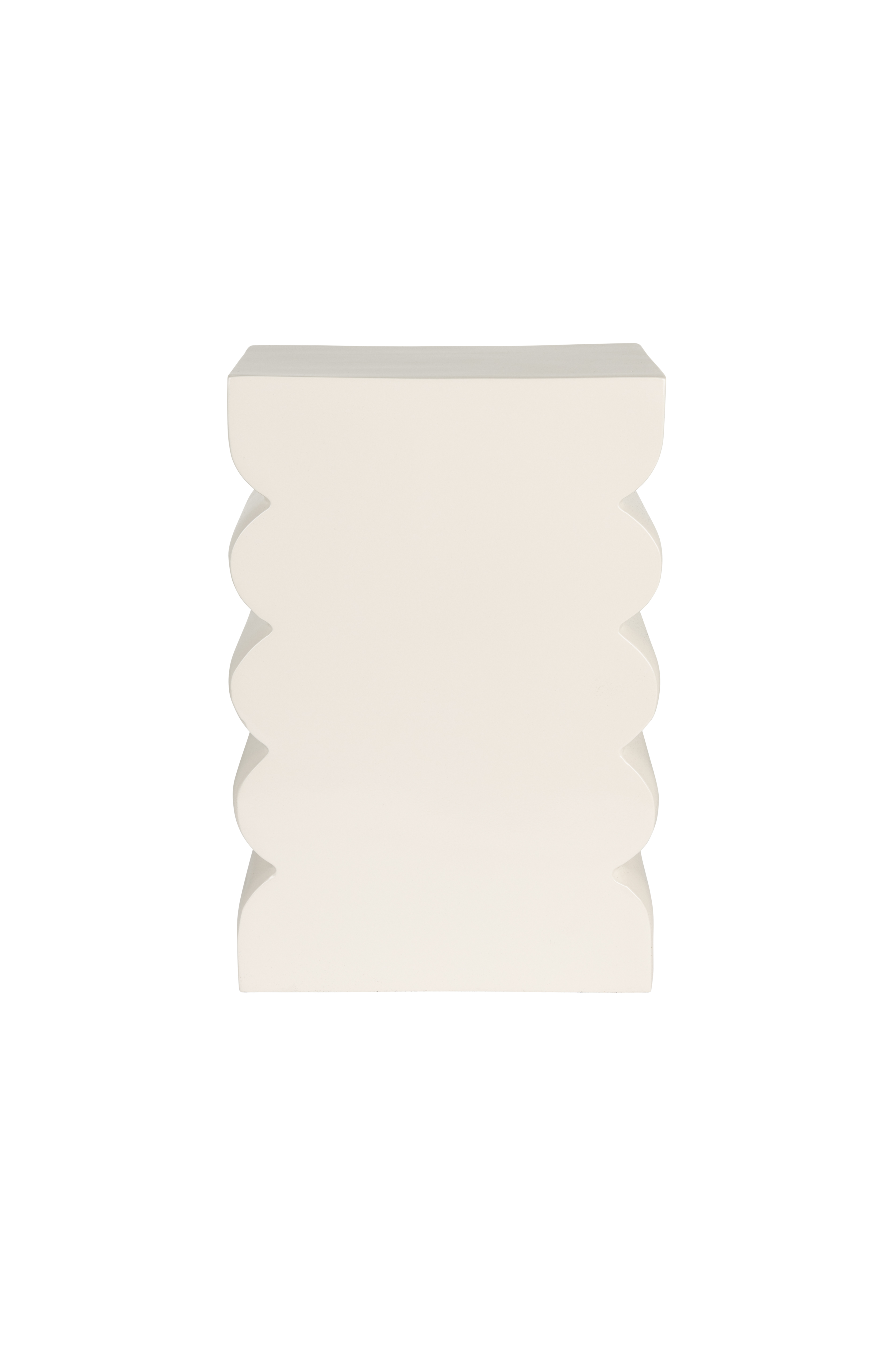 Zuiver Curves Skammel  Rektangulær Blank Beige Aluminium  21x30
