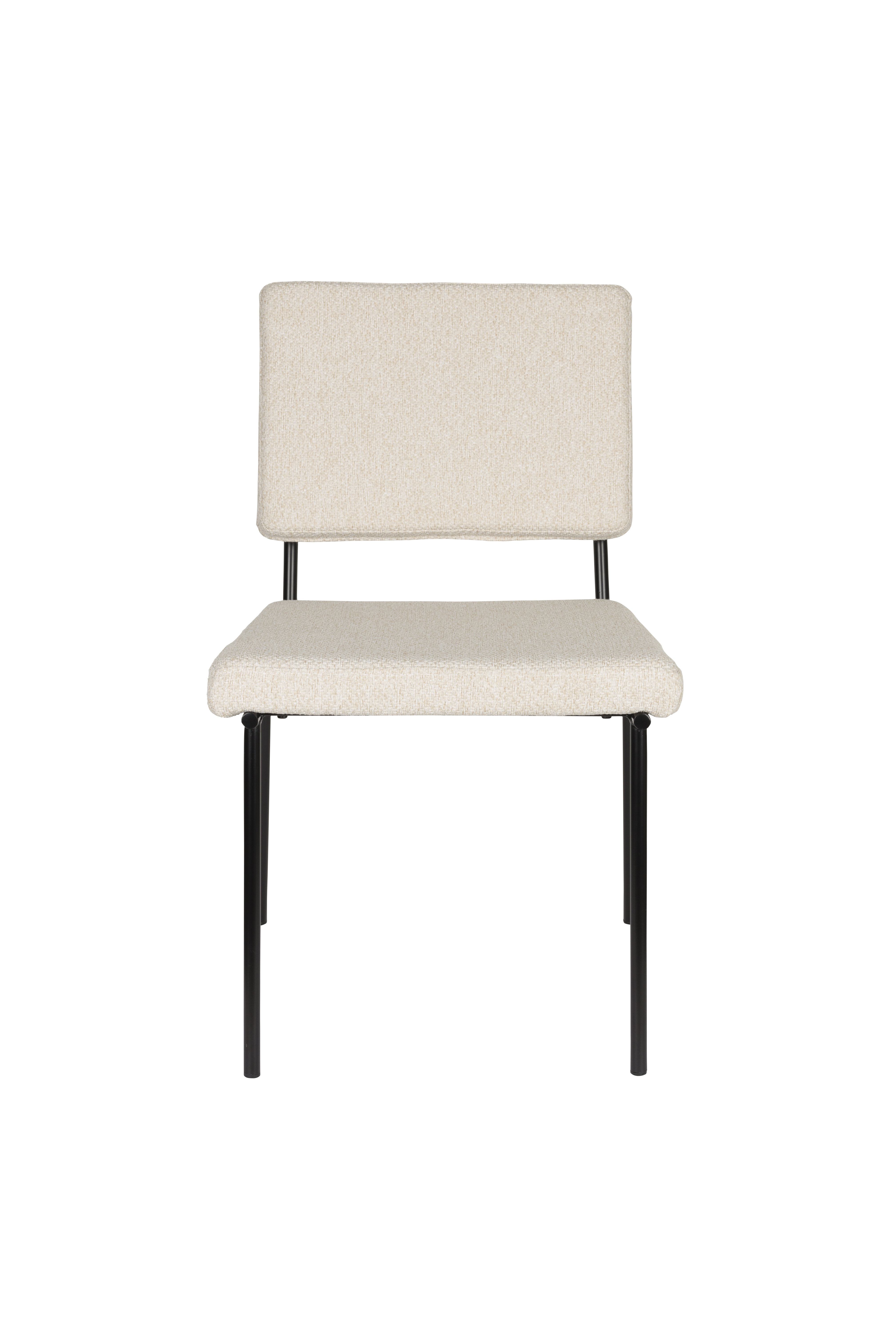 Zuiver Fellow Spisebordsstol Offfwhite Polyester Og Sort Metal