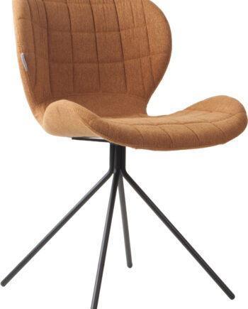 Zuiver Omg Spisebordsstol Camel Polyester Og Sort Jern