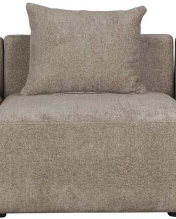 -personers Sofa Dutchbone Rocca Stengrå Polyesterstof 250 Cm Bred
